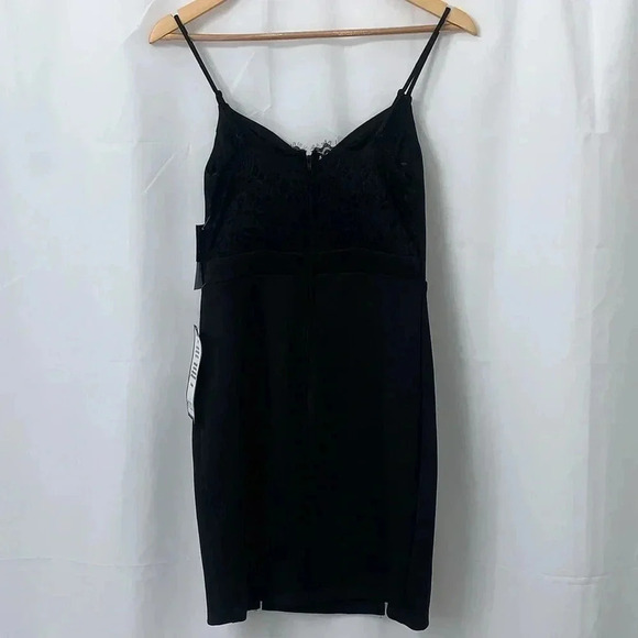 Women’s City Studios Black Slim Social Bodycon Dress Size 5 NEW WITH TAGS - Picture 6 of 10